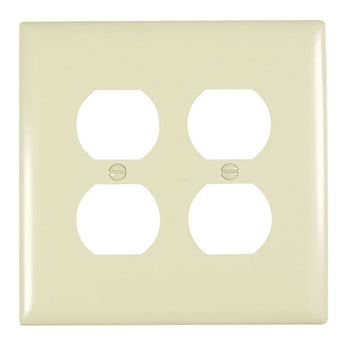 Pass And Seymour Trademaster Wall Plate Jumbo 2-Gang 2 Duplex (TPJ82)