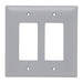 Pass And Seymour Trademaster Wall Plate Jumbo 2-Gang 2 Decorator Gray (TPJ262GRY)
