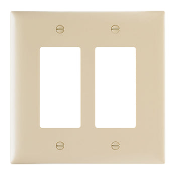 Pass And Seymour Trademaster Wall Plate Jumbo 2-Gang 2 Decorator (TPJ262)