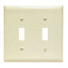Pass And Seymour Trademaster Wall Plate Jumbo 2-Gang 2 Toggle (TPJ2)