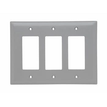 Pass And Seymour Trademaster Wall Plate Jumbo 3-Gang 3 Decorator Light Almond (TPJ263LA)