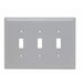 Pass And Seymour Trademaster Wall Plate Jumbo 3-Gang 3 Toggle Gray (TPJ3GRY)