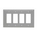 Pass And Seymour Trademaster Wall Plate Jumbo 4-Gang 4 Decorator Gray (TPJ264GRY)