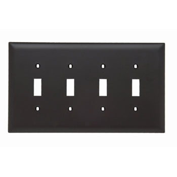 Pass And Seymour Trademaster Wall Plate Jumbo 4-Gang 4 Toggle (TPJ4)