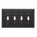 Pass And Seymour Trademaster Wall Plate Jumbo 4-Gang 4 Toggle (TPJ4)