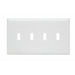 Pass And Seymour Trademaster Wall Plate Jumbo 4-Gang 4 Toggle White (TPJ4W)