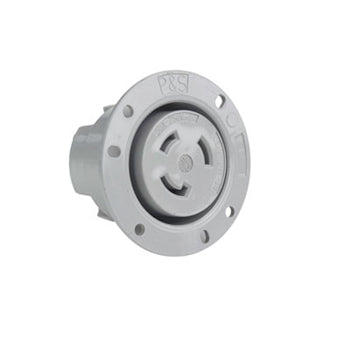Pass And Seymour Turnlok Flanged Outlet 3-Way 30A 3P 250V (L1130FO)
