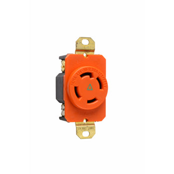 Pass And Seymour Turnlok Single Receptacle 4W 30A 125/250V Isolated Ground (IGL1430R)