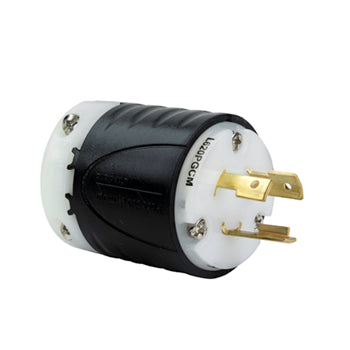 Pass And Seymour Turnlok Ground Continuity Monitoring Plug 3-Way 20A 250V Brown And White (L620PGCM)