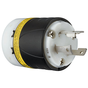 Pass And Seymour Turnlok Ground Continuity Monitoring Plug 3-Way 30A 250V Brown And White (L630PGCM)