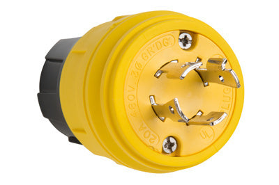 Pass And Seymour Turnlok Plug IP67 20A 3 Phase 480V L1620P (26W76)