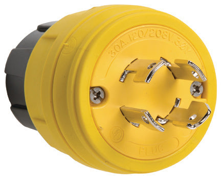 Pass And Seymour Turnlok Plug IP67 4W 30A 120/208V Non-NEMA (28W09)