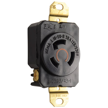 Pass And Seymour Turnlok Receptacle 3-Way 20A 125/250V (L1020R)