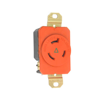 Pass And Seymour Turnlok Receptacle Single 3-Wire 20A 480V (IGL820R)