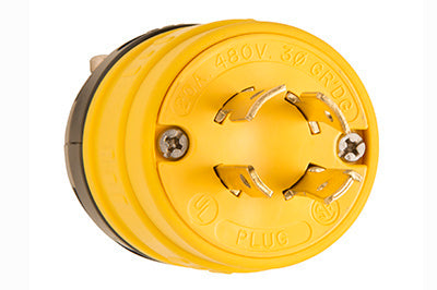 Pass And Seymour Turnlok Rubber Plug 20A 3 Phase 480V L1620P (2676)