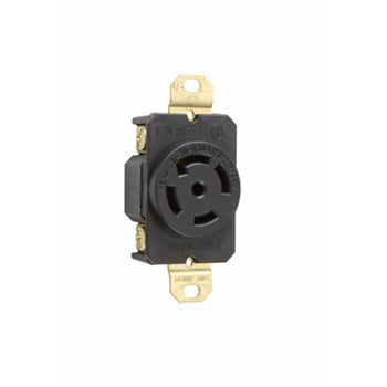Pass And Seymour Turnlok Single Receptacle 5W 30A 3P 120/208V (L2130R)