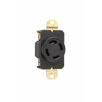 Pass And Seymour Turnlok Single Receptacle 4W 30A 125/250V (L1430R)