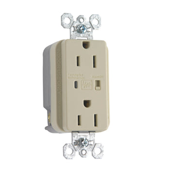 Pass And Seymour TVSS Receptacle 15A 125V Alarm Ivory (5262ISP)