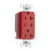 Pass And Seymour TVSS Receptacle 20A 125V Alarm Red (5362REDSP)