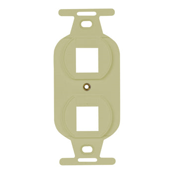 Pass And Seymour Type-106 Receptacle Strap 2-Port Ivory (WP1062IV)