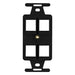 Pass And Seymour Type-106 Receptacle Strap 4-Port Black (WP1064BK)