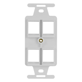 Pass And Seymour Type-106 Receptacle Strap 4-Port White (WP1064WH)
