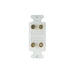Pass And Seymour Universal Dual Speaker Outlet Strap White (F9005WH)