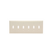 Pass And Seymour Wall Plate 6-Gang Toggle Light Almond (SP6LA)