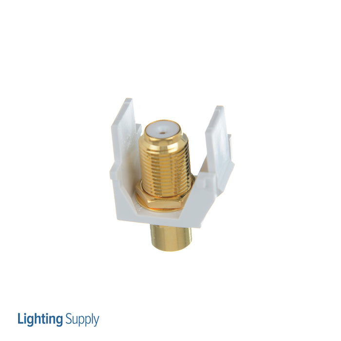 Pass And Seymour White RCA To F-Connector White M20 (WP3461WH)