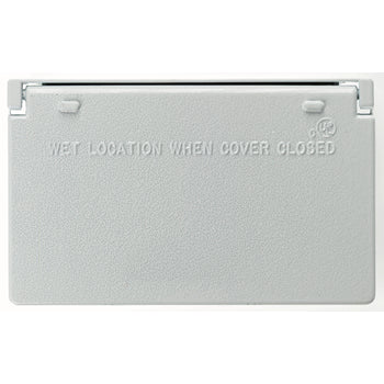 Pass And Seymour Weatherproof 1-Gang Horizontal Decorator Cover White (CA26WH)