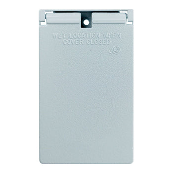 Pass And Seymour Weatherproof 1-Gang Vertical Decorator Cover White (CA26WV)
