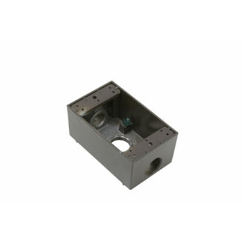 Pass And Seymour Weatherproof Box 1-Gang 3 Hole 3/4 Bronze (WPB33BR)