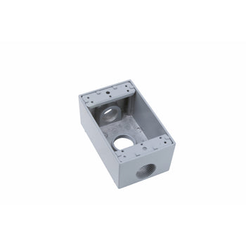 Pass And Seymour Weatherproof Box 1-Gang 3 Hole 3/4 (WPB33)