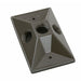 Pass And Seymour Wall Plate Cover 3 Hole 1/2 Bronze (WPB13BR)