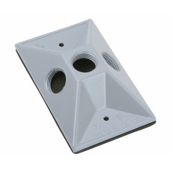 Pass And Seymour Wall Plate Cover 3 Hole 1/2 (WPB13)