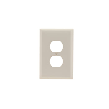 Pass And Seymour Wall Plate Plastic Jumbo 1-Gang Duplex Light Almond (SPO8LA)
