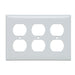 Pass And Seymour Wall Plate Smooth 3 Duplex Light Almond (SP83LA)
