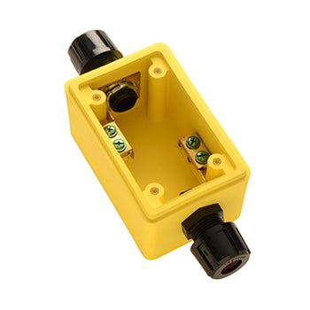 Pass And Seymour Yellow Back Box Deep 1/2 Inch Foot Duplex Receptacle (FDC21)