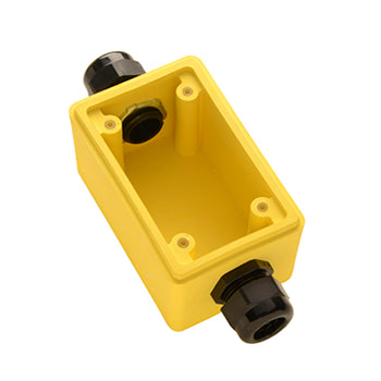 Pass And Seymour Yellow Back Box Deep 3/4 Inch Foot Duplex Receptacle (FDC22)