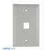 Pass And Seymour 1-Gang Wall Plate 1-Port Gray (WP3401GY)