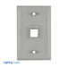 Pass And Seymour 1-Gang Wall Plate 1-Port Gray (WP3401GY)
