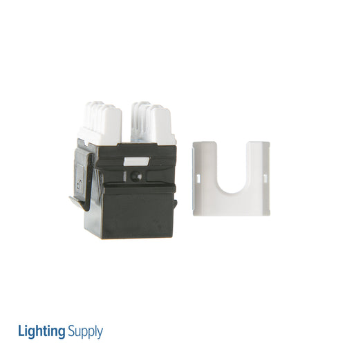 Pass And Seymour CAT6 Quick/Click A/B Keystone Connector Black (WP3476BK)