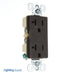 Pass And Seymour Radiant 20A Tamper-Resistant Duplex Receptacle Brown (TR26352R)