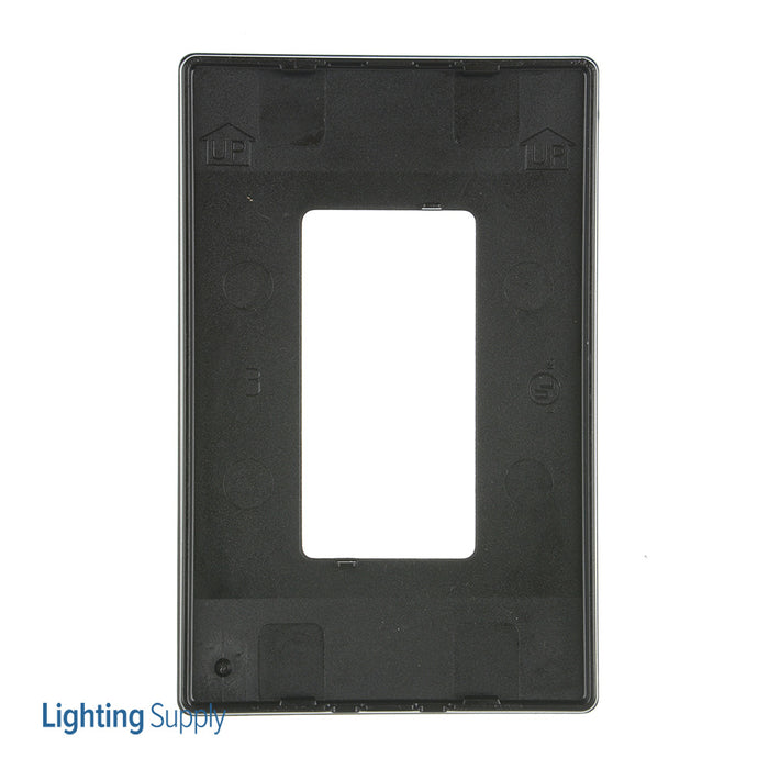 Pass And Seymour Radiant Screwless Wall Plate 1-Gang Black (RWP26BK)