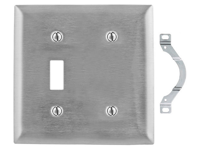 Pass And Seymour Smooth 302SS 2-Gang 1 Toggle 1 Blank Box (SS114)