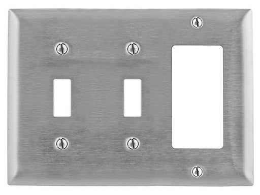 Pass And Seymour Smooth 302SS 3-Gang 2 Toggle/1 Decorator (SS226)