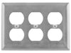 Pass And Seymour Smooth 302SS 3-Gang 3 Duplex (SS83)