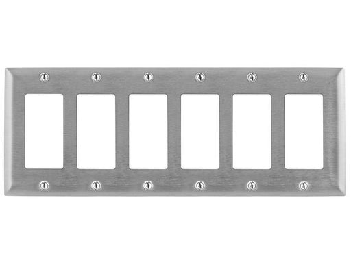 Pass And Seymour Smooth 302SS 6-Gang Decorator (SS266)
