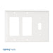Pass And Seymour Smooth Wall Plate 1-Gang Toggle 2-Gang SPLEX White (SP1262W)