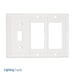 Pass And Seymour Smooth Wall Plate 1-Gang Toggle 2-Gang SPLEX White (SP1262W)